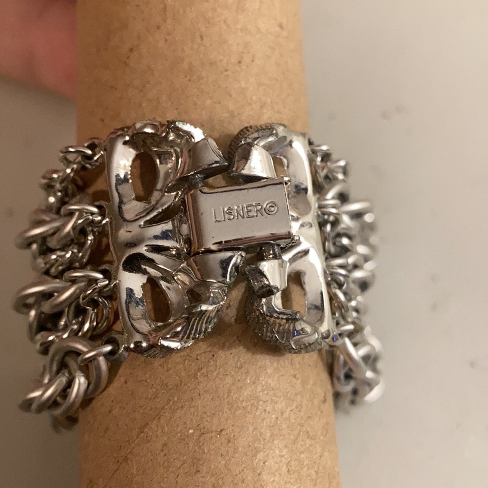 Lisner Silver Multi Chain Bracelet - image 6